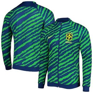 Men's Nike Brazil National Team Academy Pro Anthem Performance Full-Zip Jacket